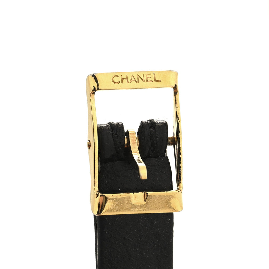 Lambskin Chain Bracelet Black