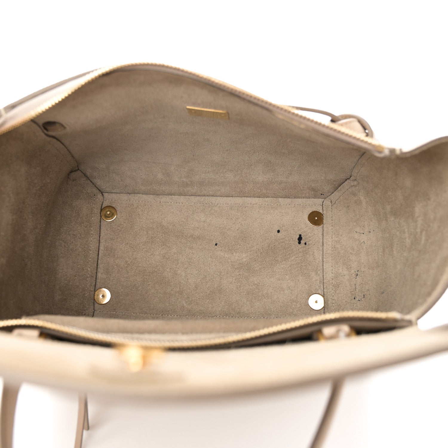 Grained Calfskin Mini Belt Bag Light Taupe