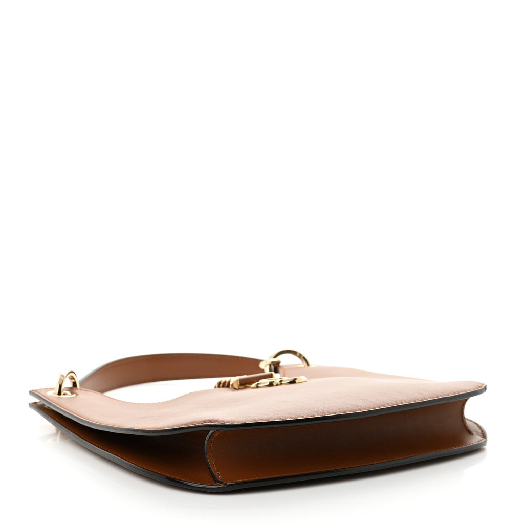 Calfskin Varenne Small Hobo Dark Tan