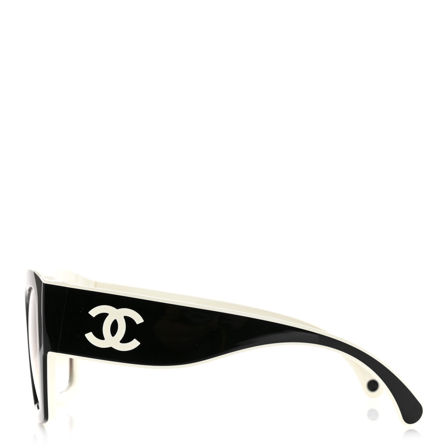 Acetate Square Sunglasses 6058 Black White
