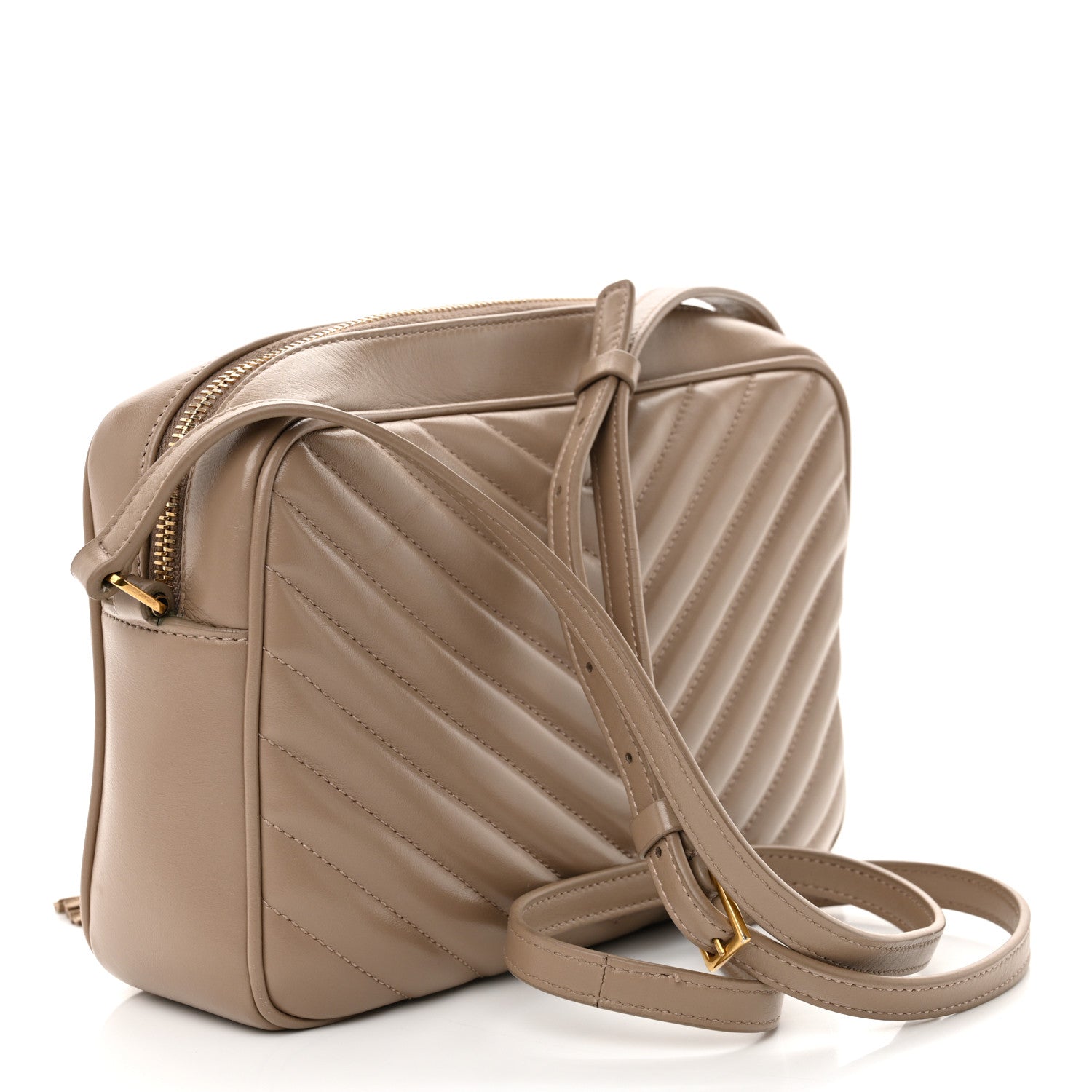 Calfskin Matelasse Monogram Lou Camera Bag Taupe