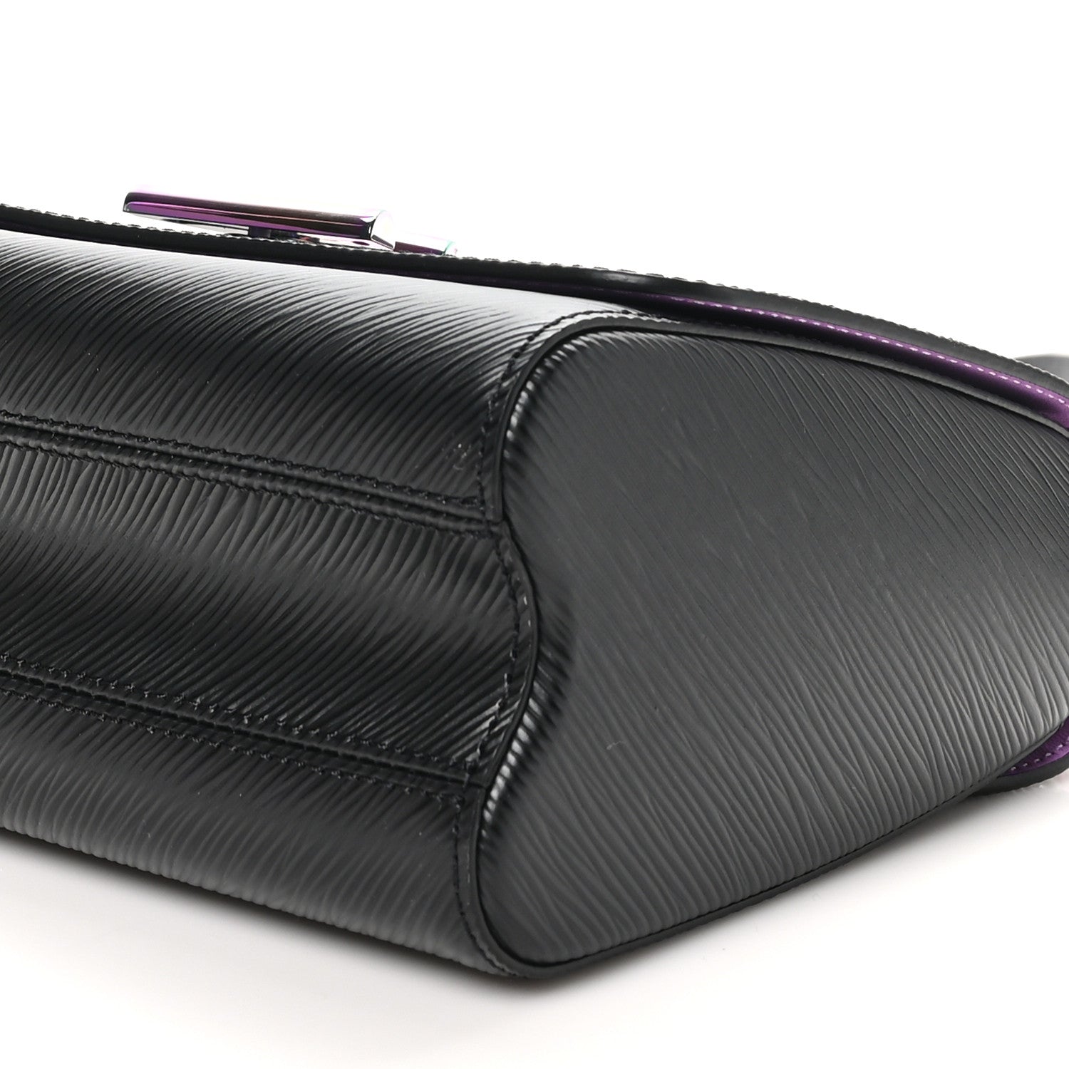 Epi Twist Triple Chain Shoulder Bag MM Black