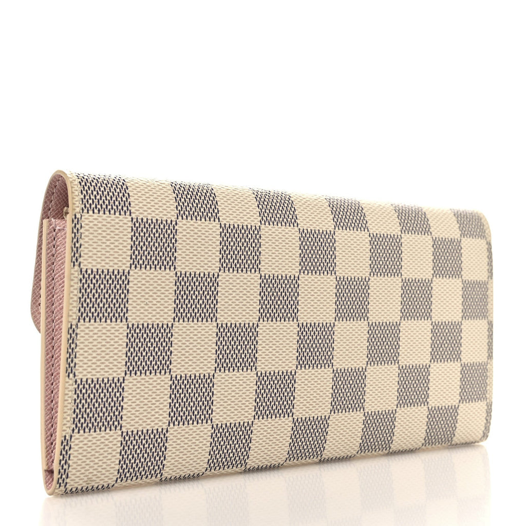 Damier Azur Emilie Wallet Rose Ballerine