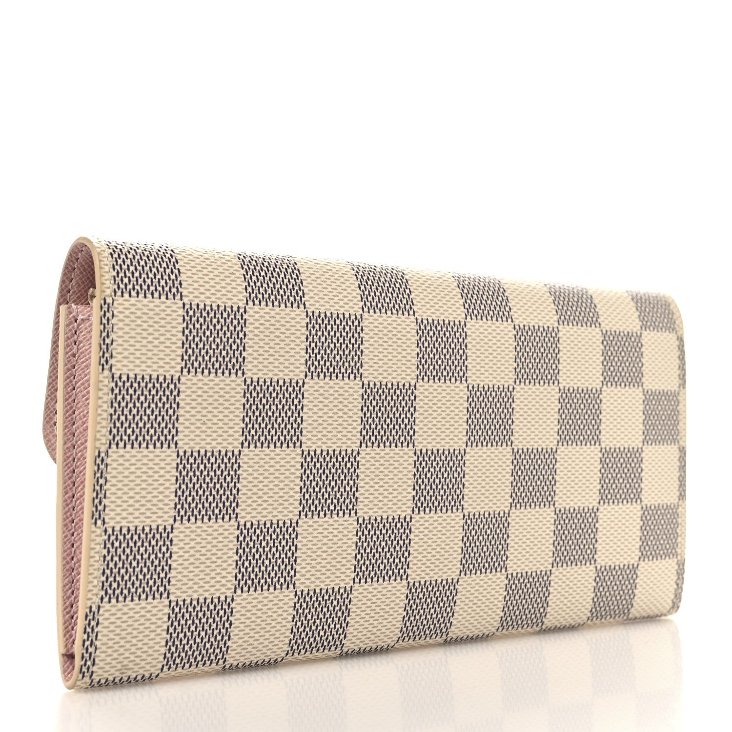 Damier Azur Emilie Wallet Rose Ballerine