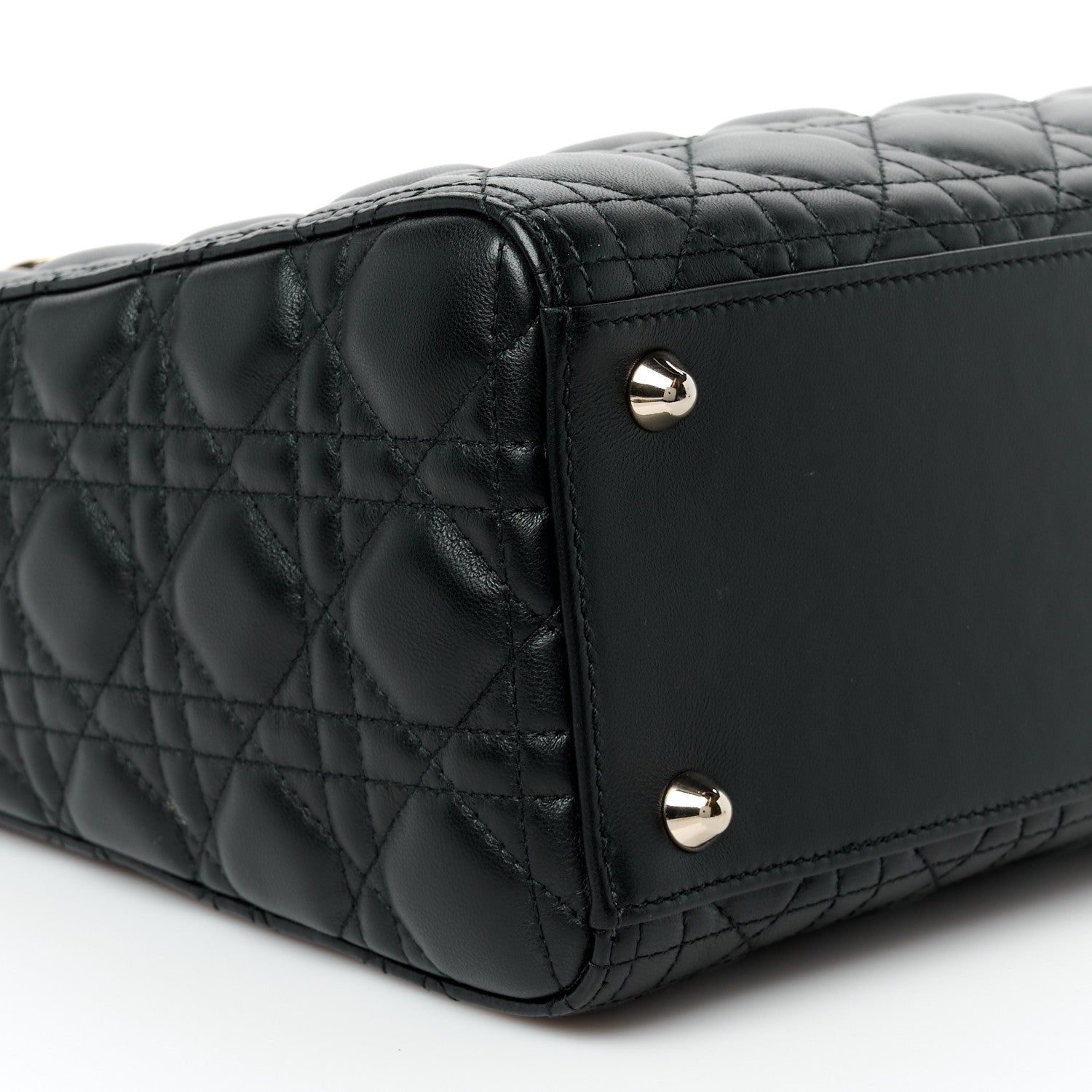 Lambskin Cannage Large Lady Dior Black