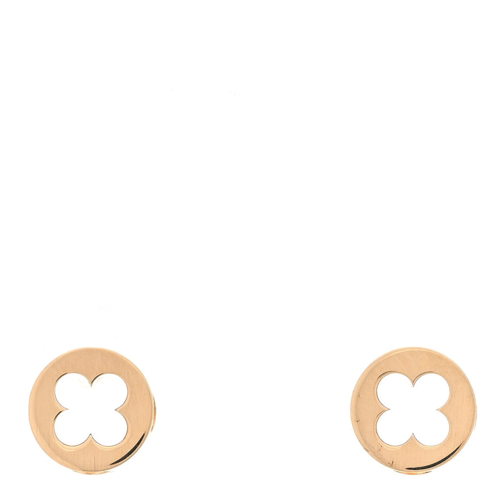 18K Yellow Gold Empreinte Ear Studs Earrings