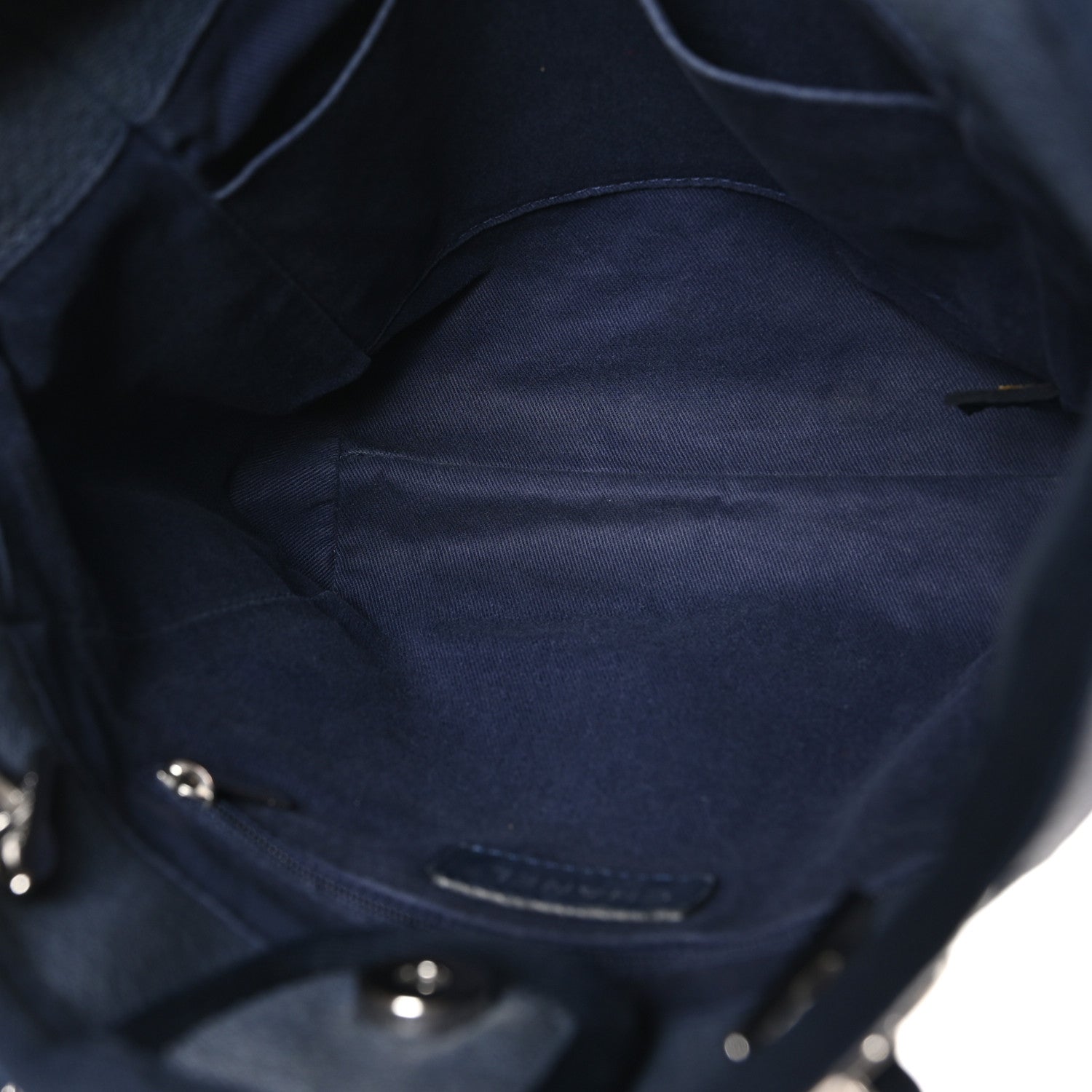 Canvas Mini Deauville Tote Blue