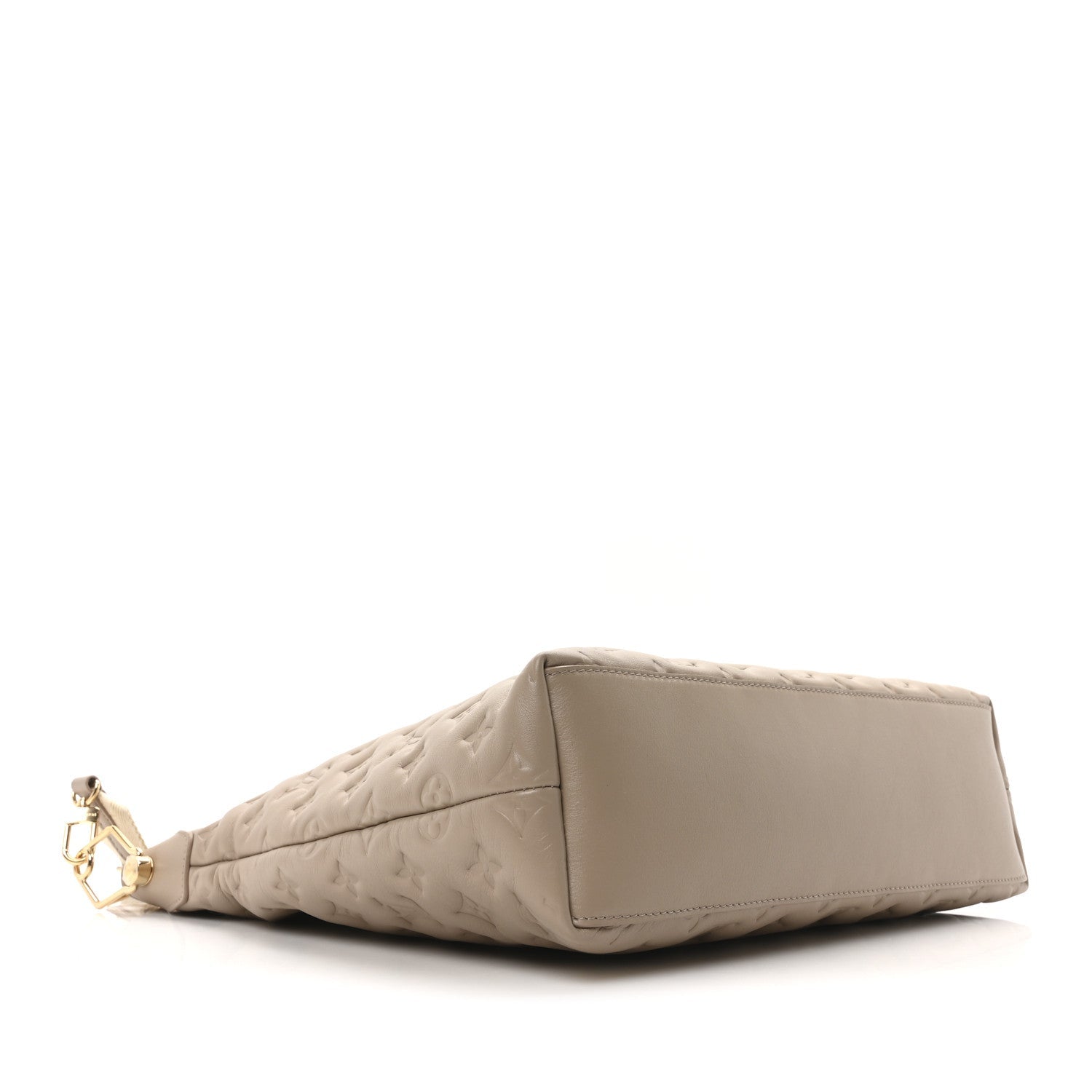 Lambskin Embossed Monogram Coussin Hobo MM Galet