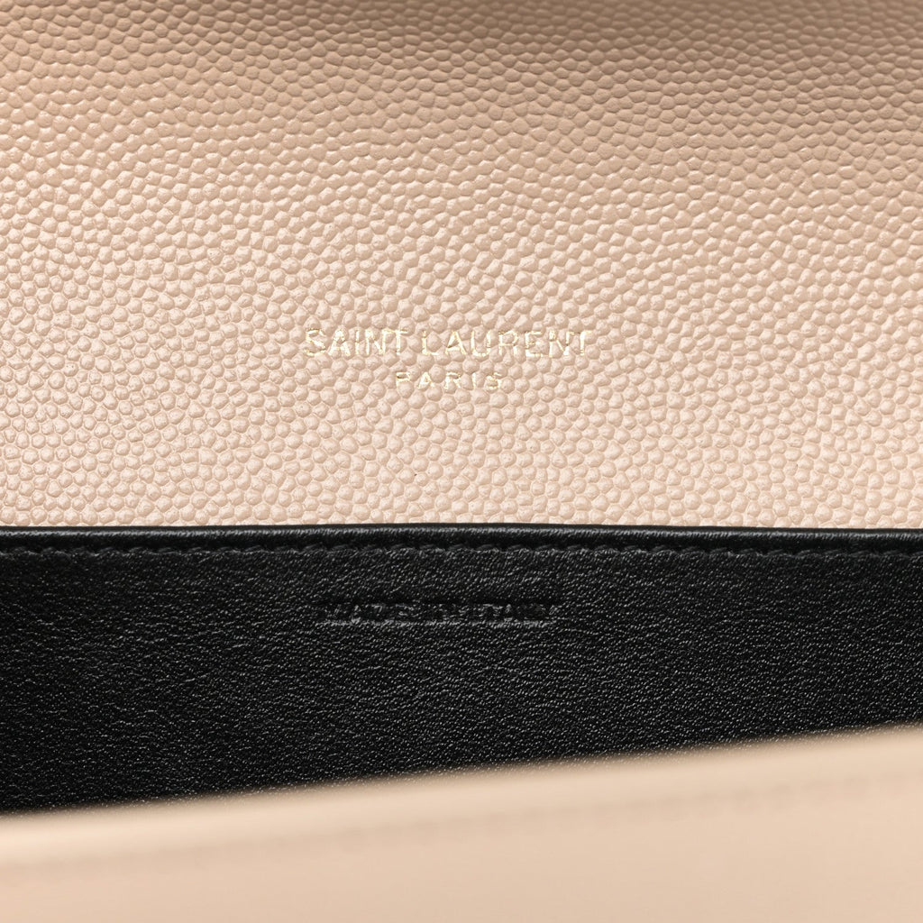 Grain De Poudre Monogram Uptown Chain Wallet Taupe