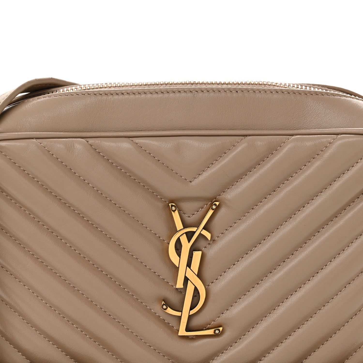 Calfskin Matelasse Monogram Lou Camera Bag Taupe