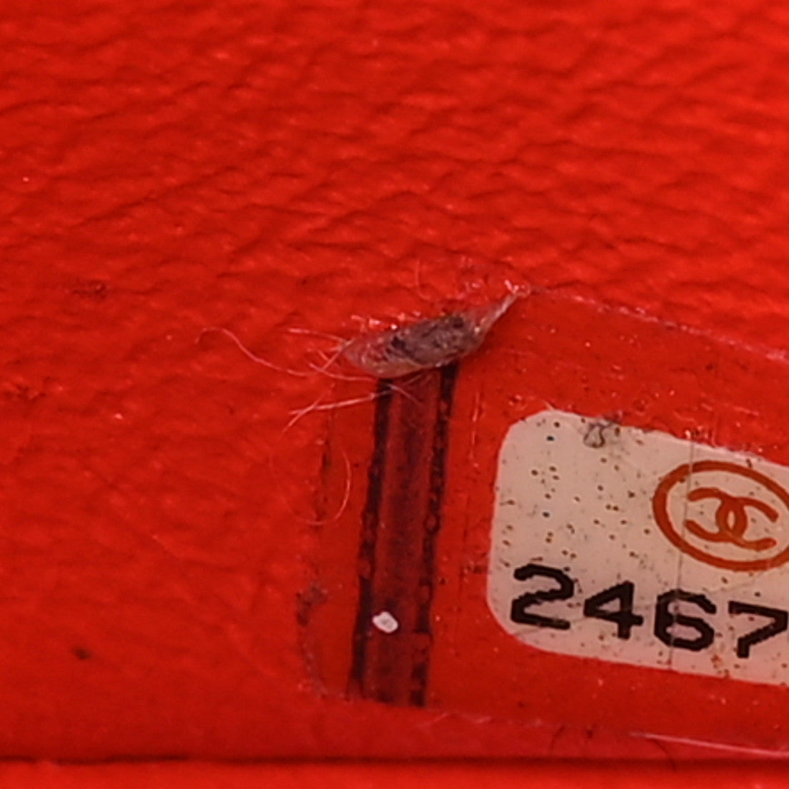 Lambskin Chevron Quilted Mini Rectangular Flap Red