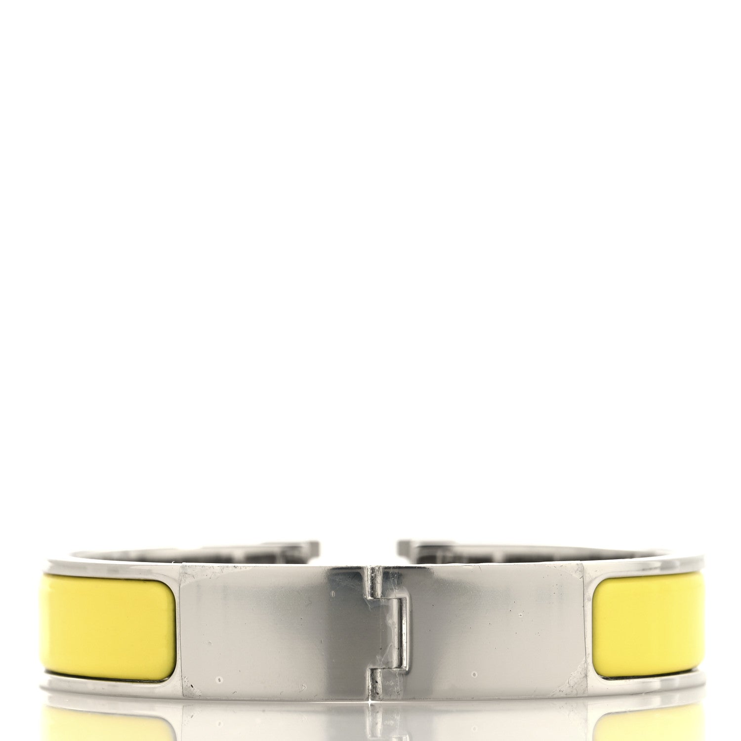 Enamel Narrow Clic Clac H Bracelet PM Jaune Tennis