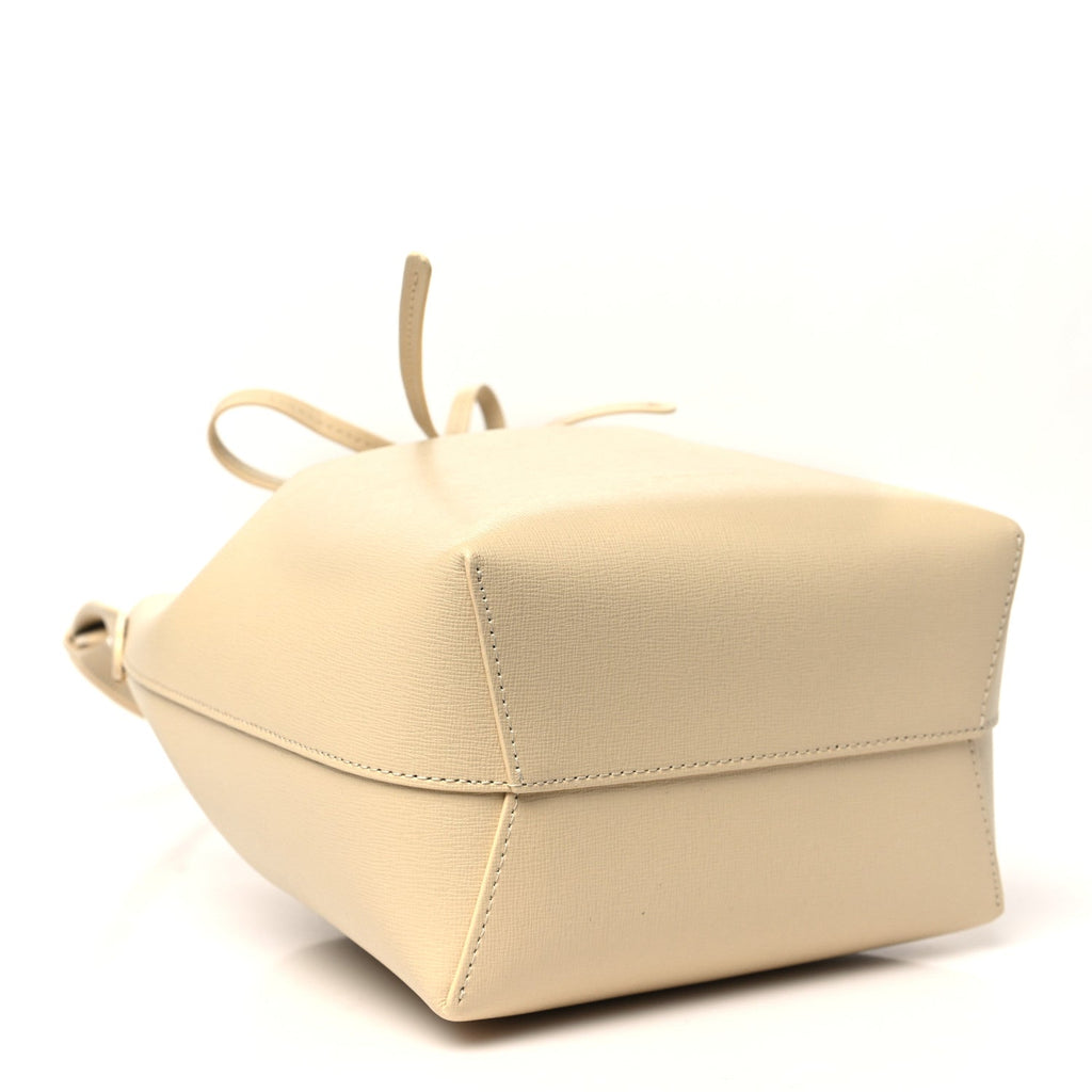 Calfskin Mini Bucket Bag Dune