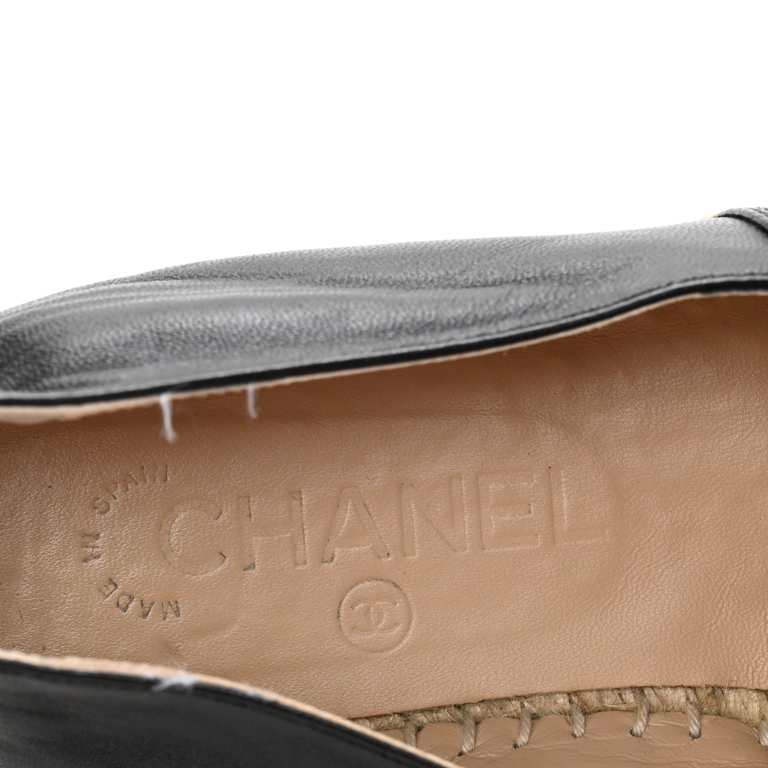 Lambskin CC Espadrilles 37 Black