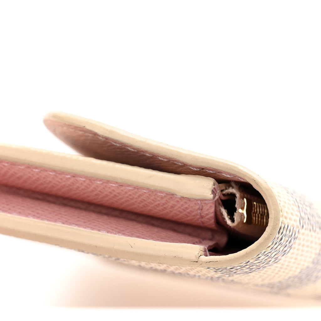 Damier Azur Rosalie Coin Purse Rose Ballerine