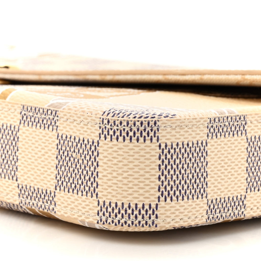 Damier Azur Nautical Pochette Felicie Chain Wallet