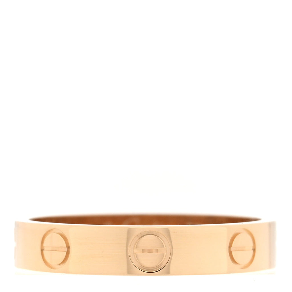 18K Yellow Gold 3.5mm LOVE Wedding Band Ring 53 6.5