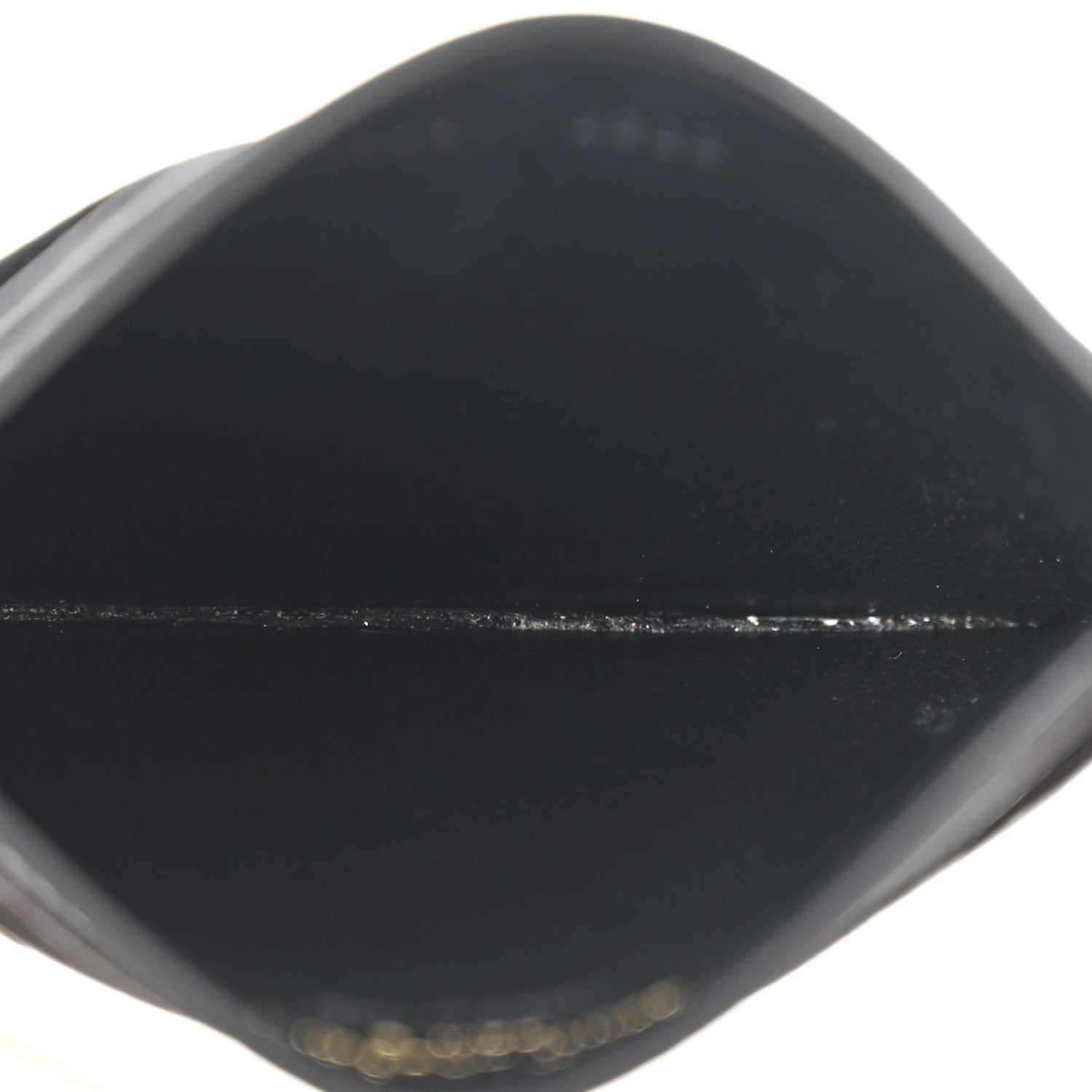 Grain De Poudre Matelasse Chevron Monogram Credit Card Case Black