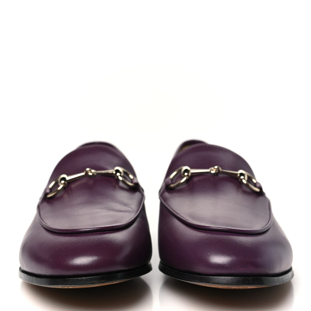 Calfskin Womens Jordaan Horsebit Loafers 38.5 Rosso Ancora