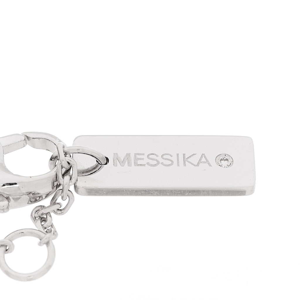 18K White Gold Diamond Classic Baby Move Pave Bracelet