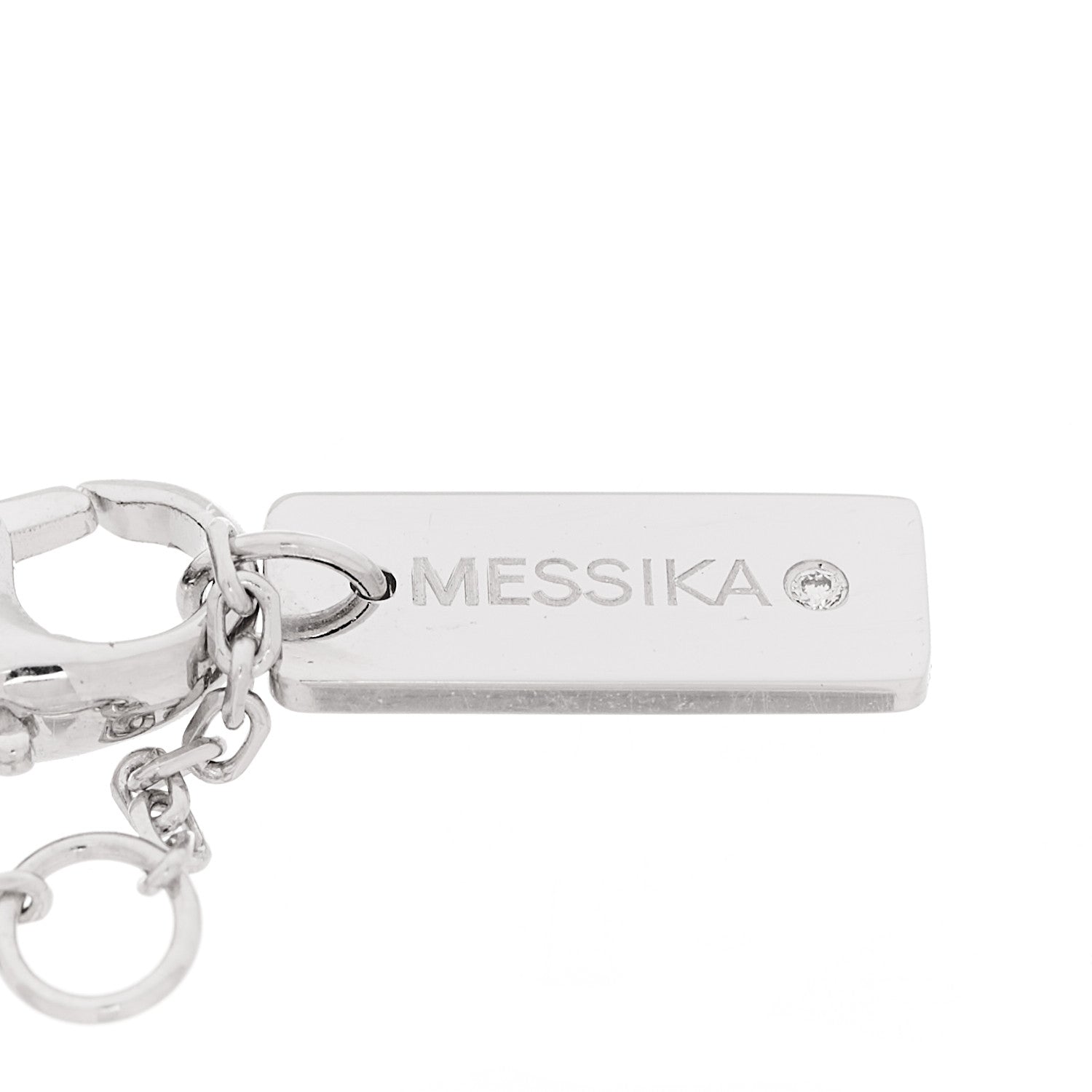 18K White Gold Diamond Classic Baby Move Pave Bracelet