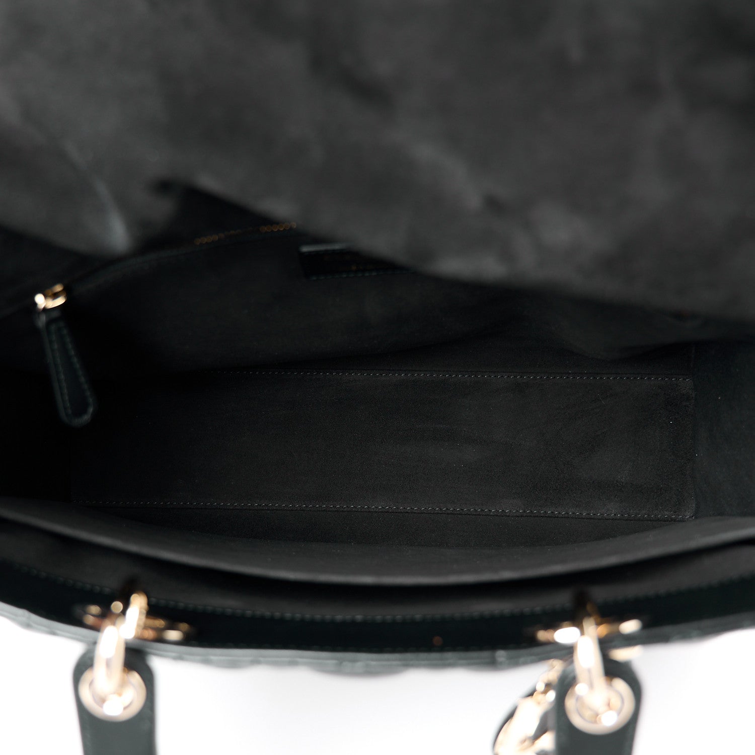 Lambskin Cannage Large Lady Dior Black