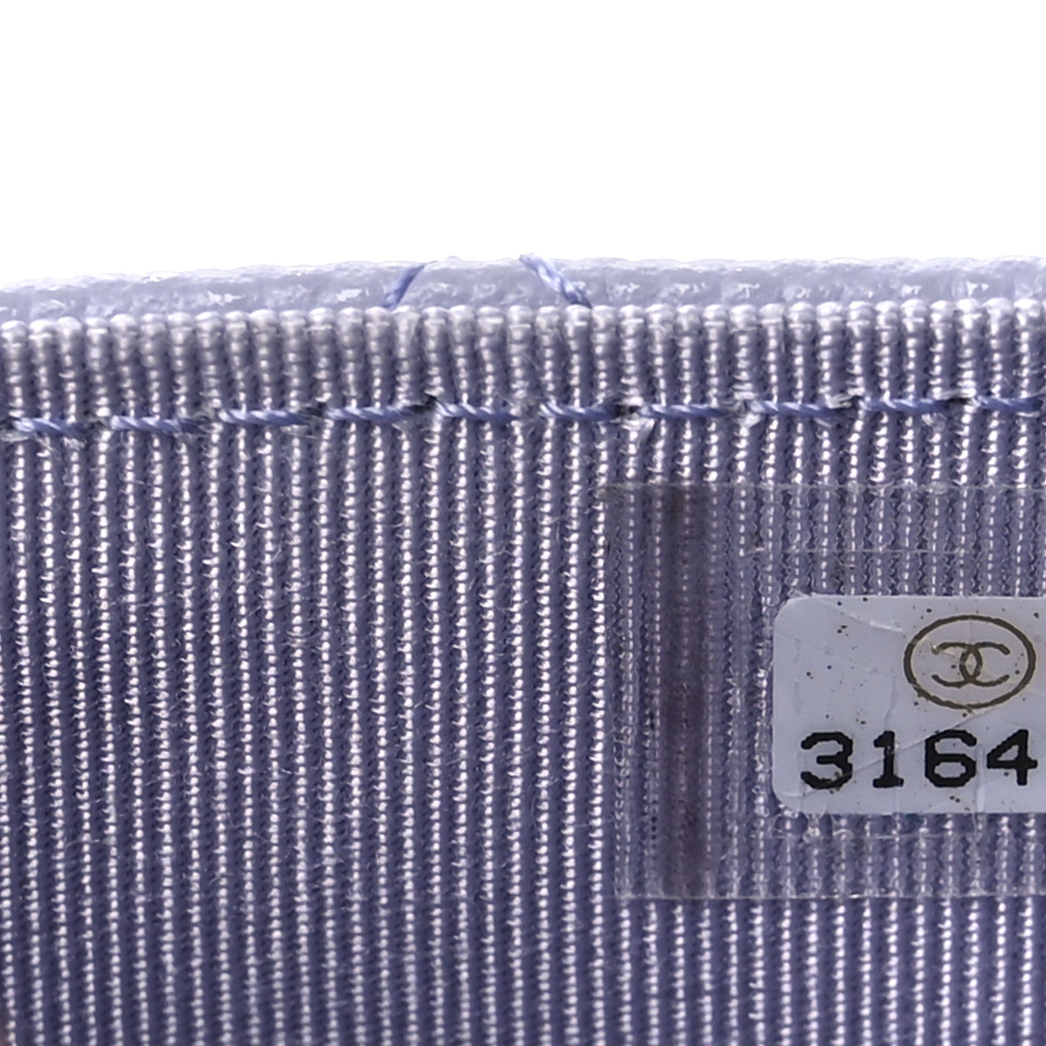 Caviar Quilted Flap Card Holder Wallet Light Purple