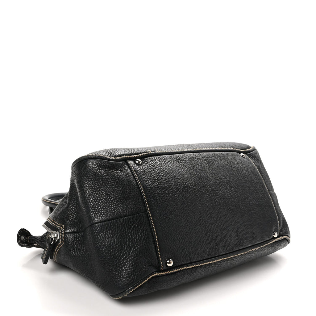 Calfskin Tassel Bowler Black