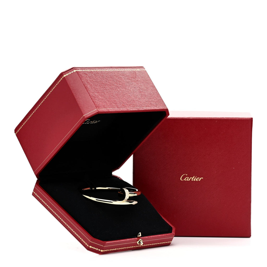 18K Yellow Gold Diamond Large Juste Un Clou Bracelet 18