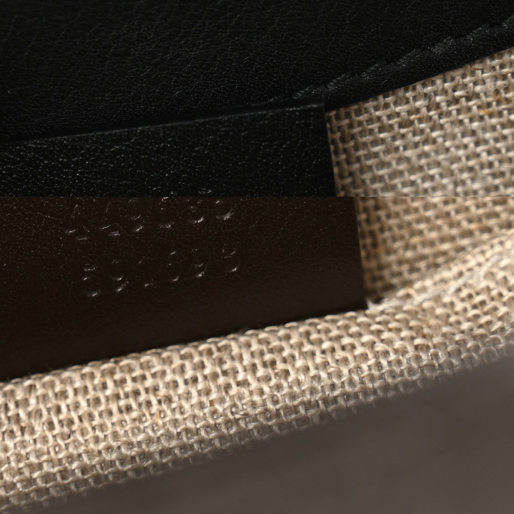 Microguccissima Medium Emily Chain Shoulder Bag Black