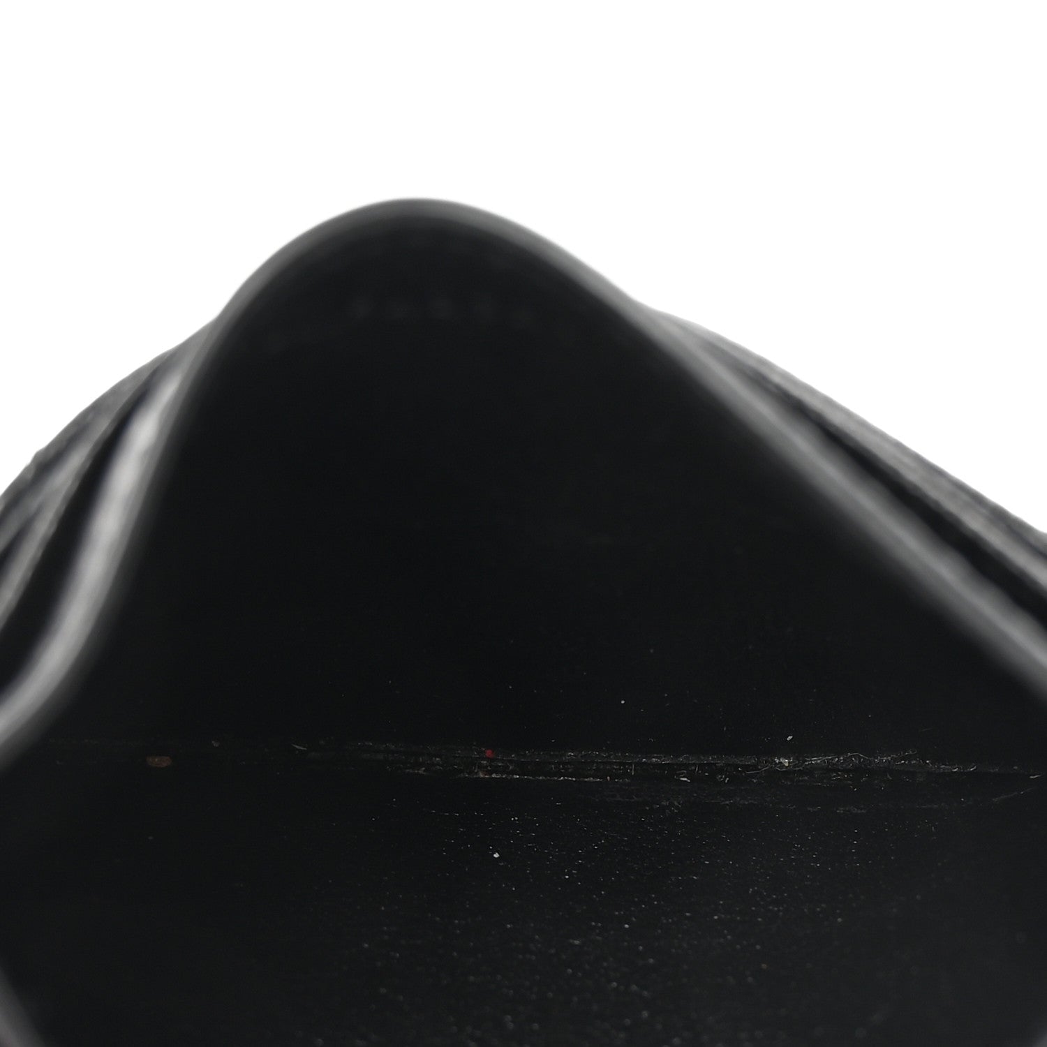 Grain De Poudre Matelasse Chevron Monogram Credit Card Case Black