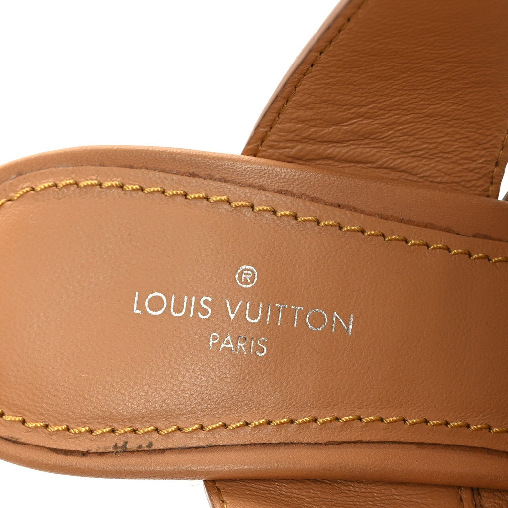 Damier Azur Starboard Wedges 35 Tan