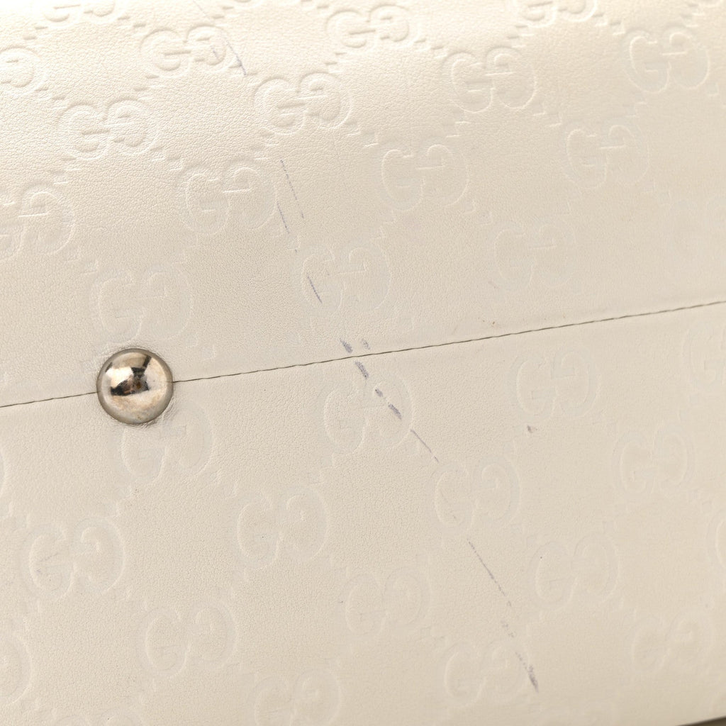 Guccissima Medium Icon Bit Tote Off White