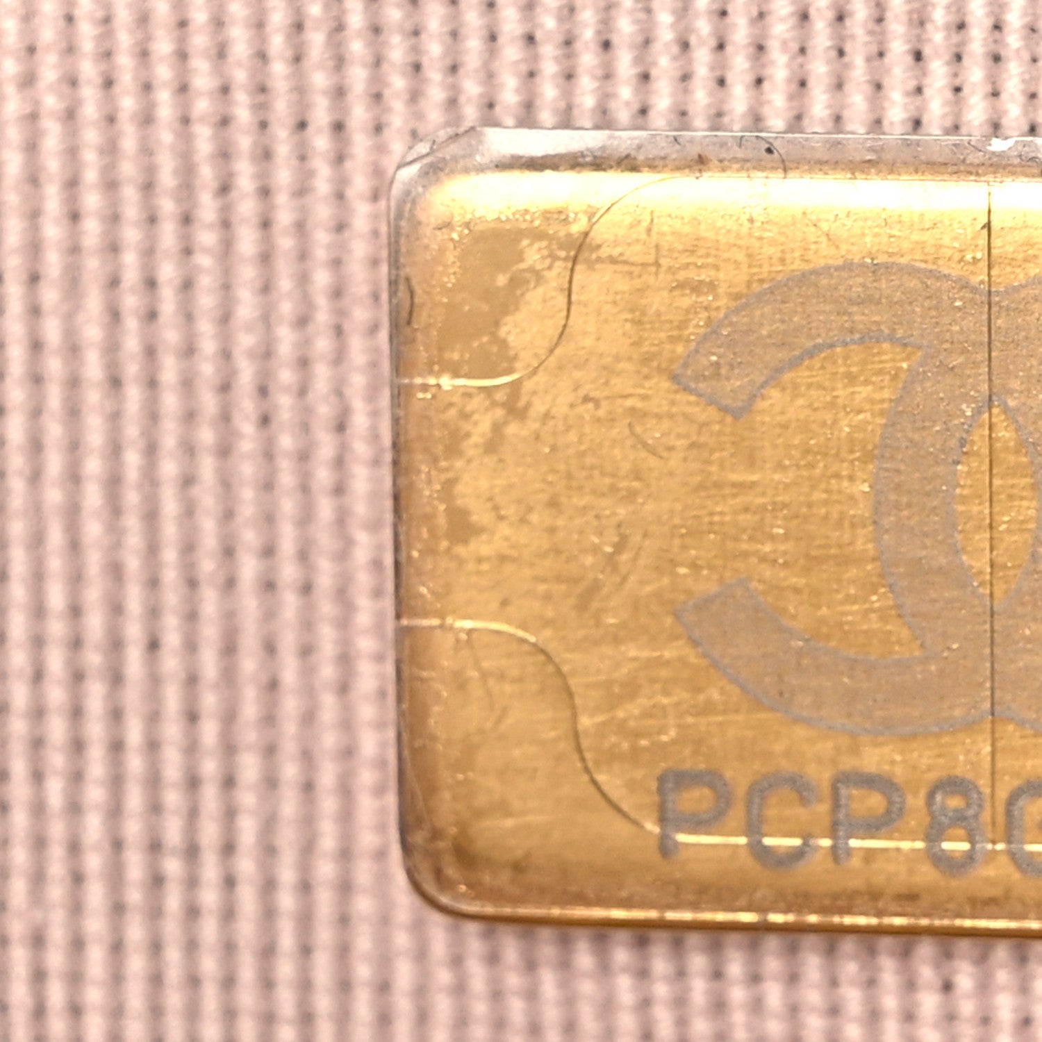 Lambskin Quilted Small CC Funky Town Flap Beige