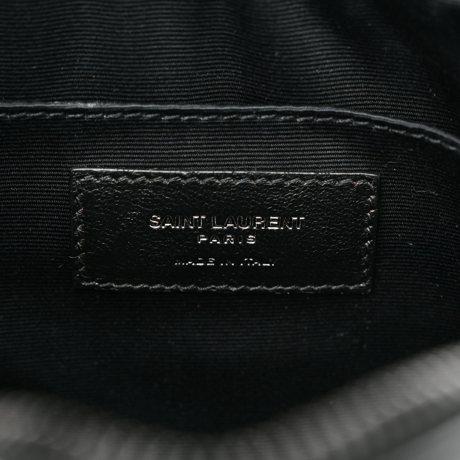 Calfskin Matelasse Monogram Monochrome Lou Camera Bag Black