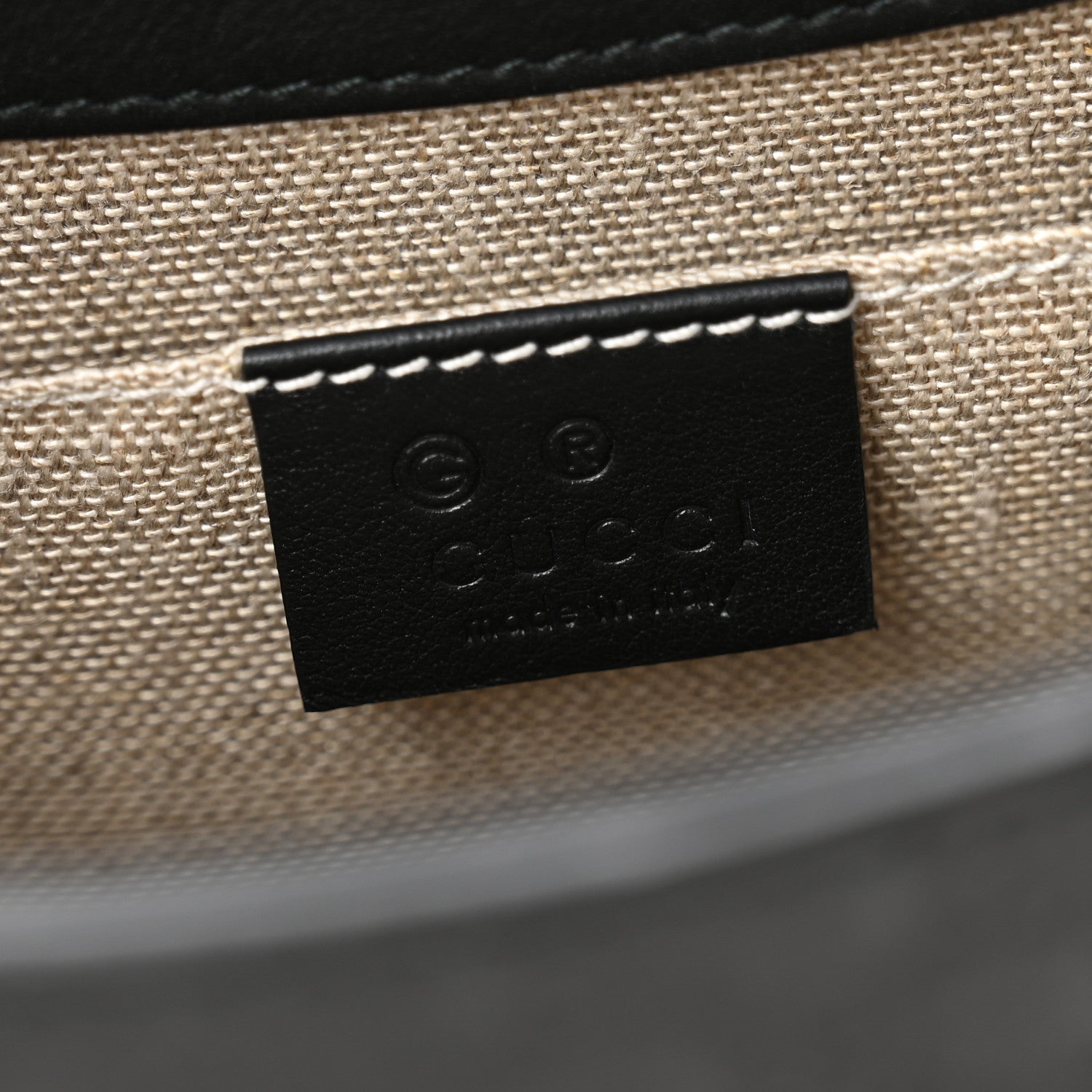 Microguccissima Medium Emily Chain Shoulder Bag Black