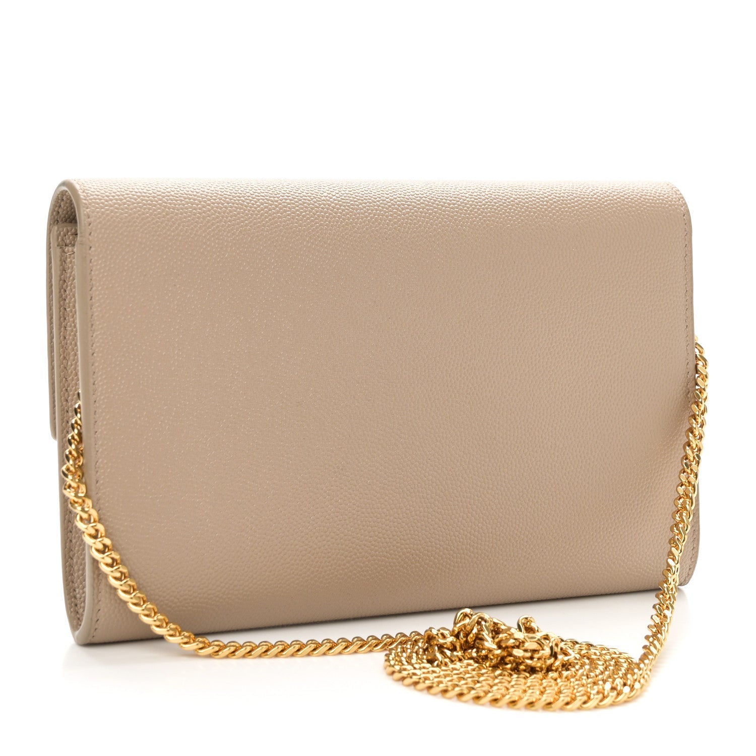 Grain De Poudre Monogram Uptown Chain Wallet Taupe