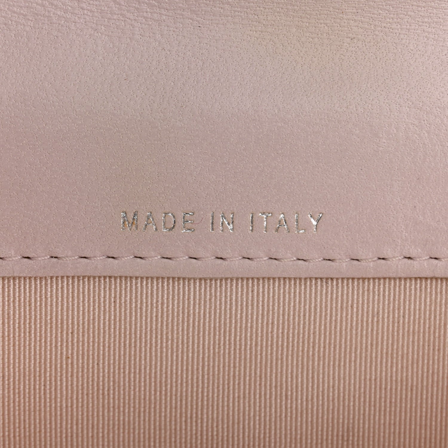 Lambskin Quilted Flap Card Holder Light Pink