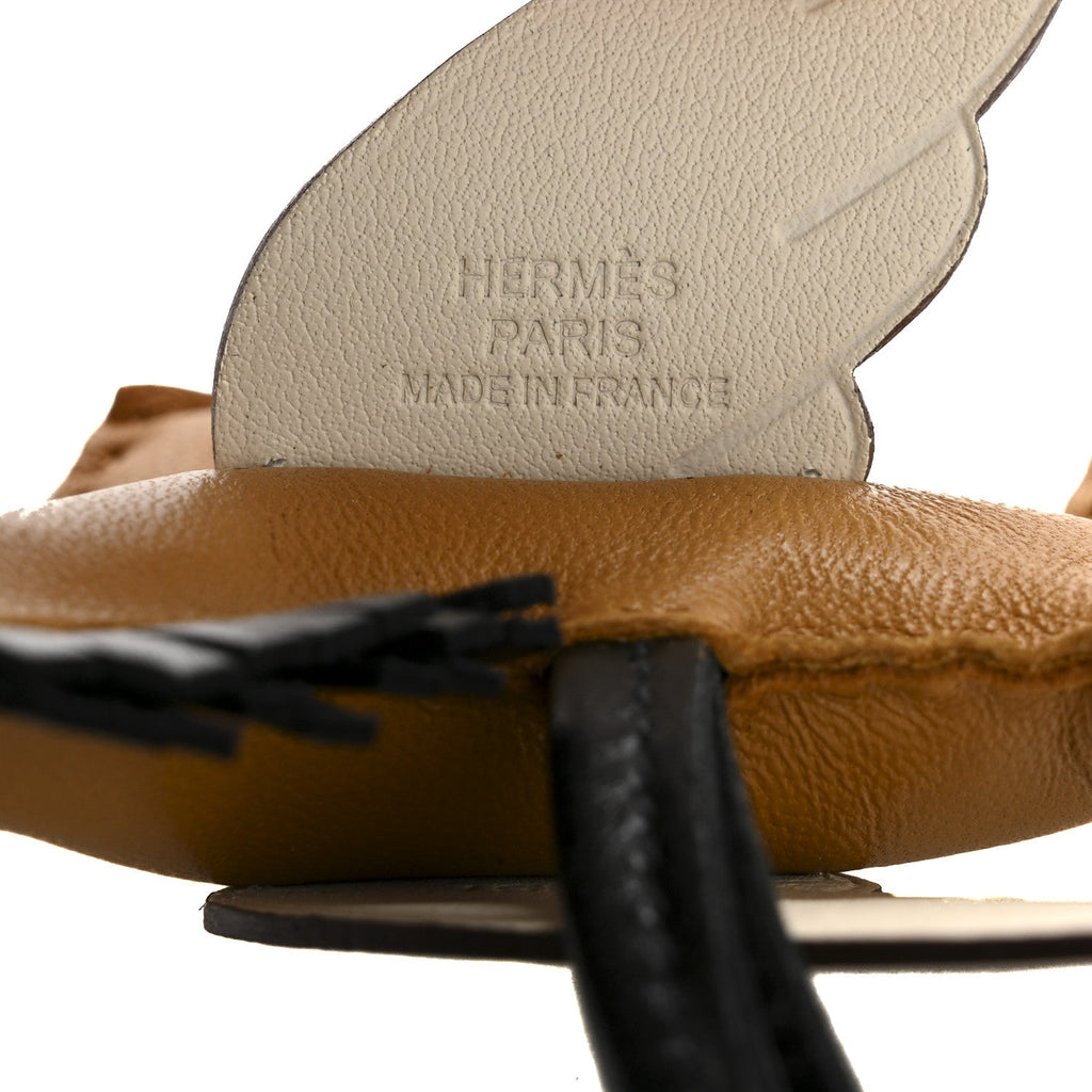 Milo Lambskin Grigri Rodeo Pegase Horse Bag Charm PM Sesame Black Nata