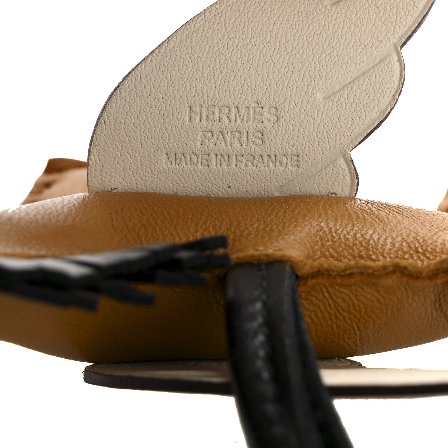 Milo Lambskin Grigri Rodeo Pegase Horse Bag Charm PM Sesame Black Nata