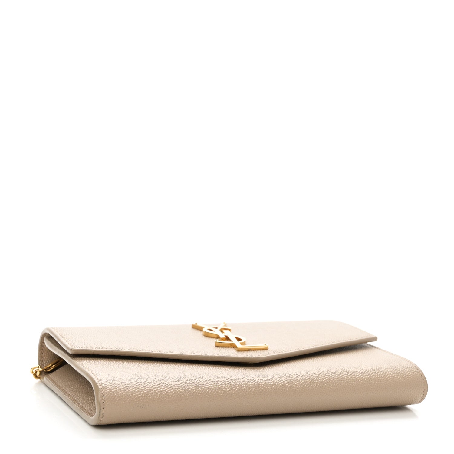 Grain De Poudre Monogram Uptown Chain Wallet Taupe