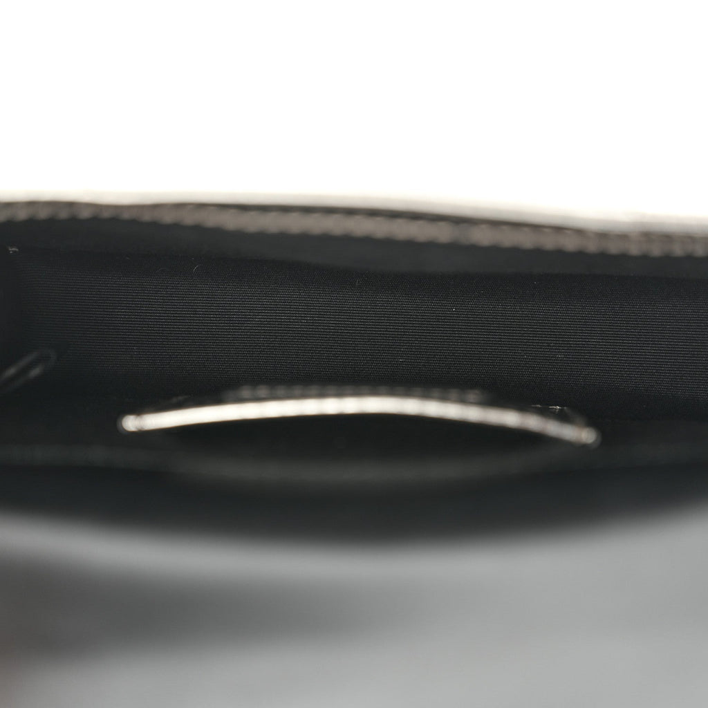 Metallic Calfskin Small Serpenti Forever Snake Strap Crossbody Bag Silver