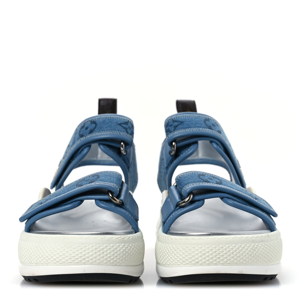 Monogram Denim LV Archlight Sandal 35.5 Denim Blue