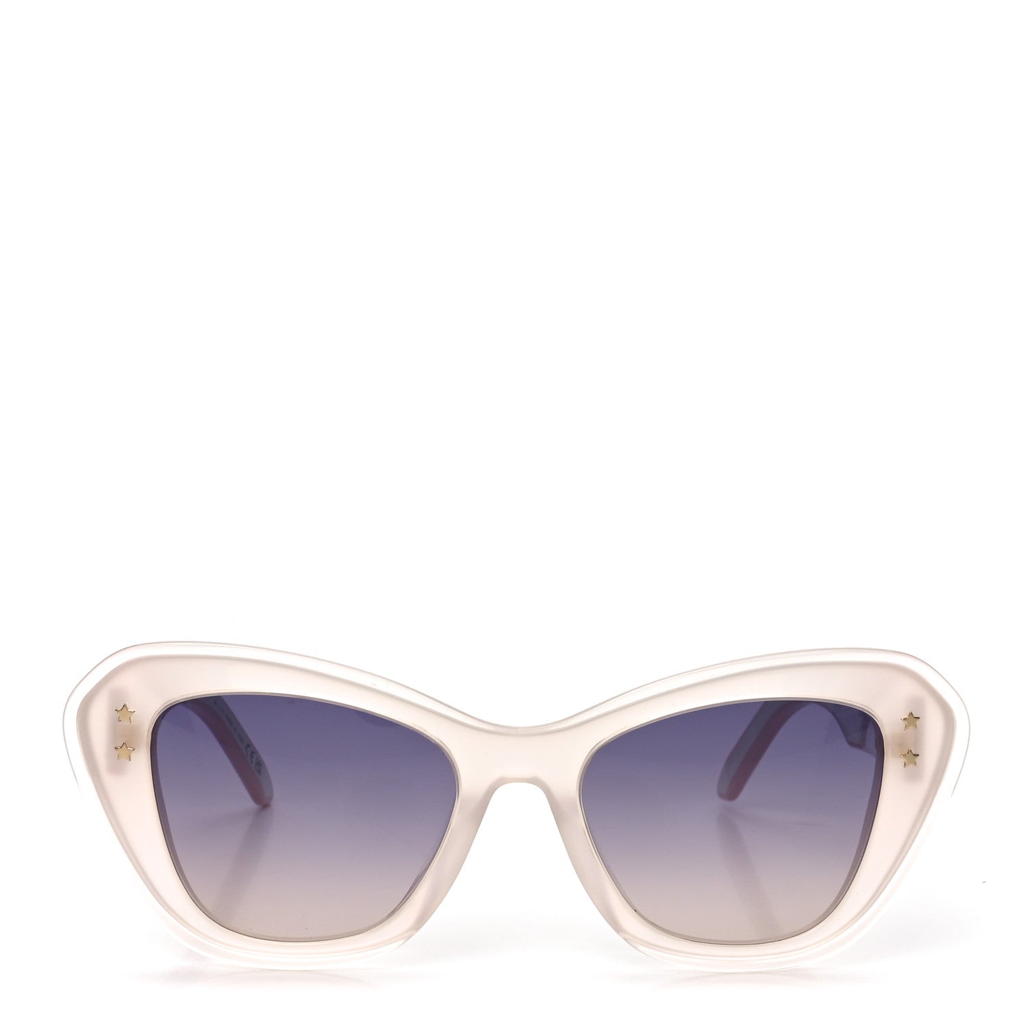 Diorpacific B3U Cat Eye Sunglasses White Pink