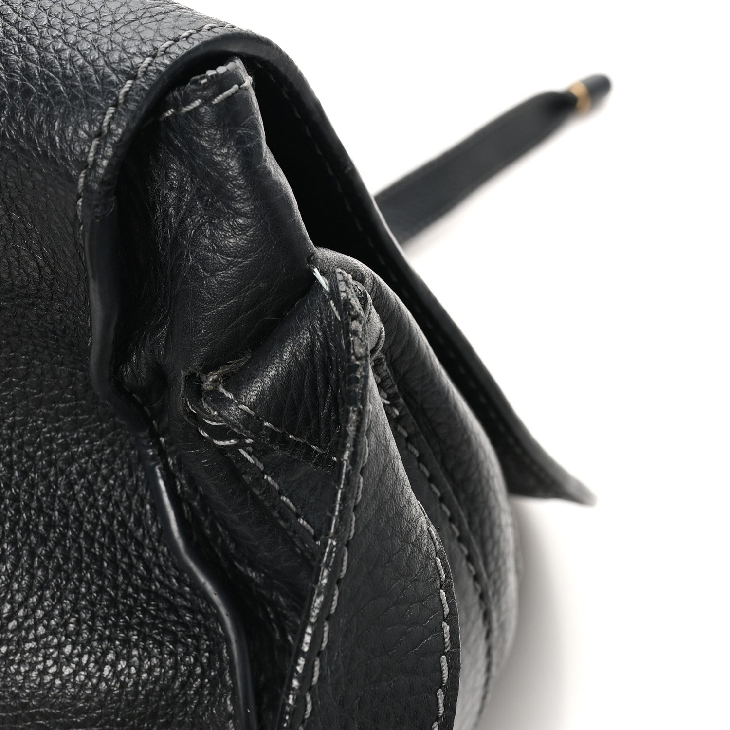 Calfskin Medium Marcie Round Crossbody Bag Black