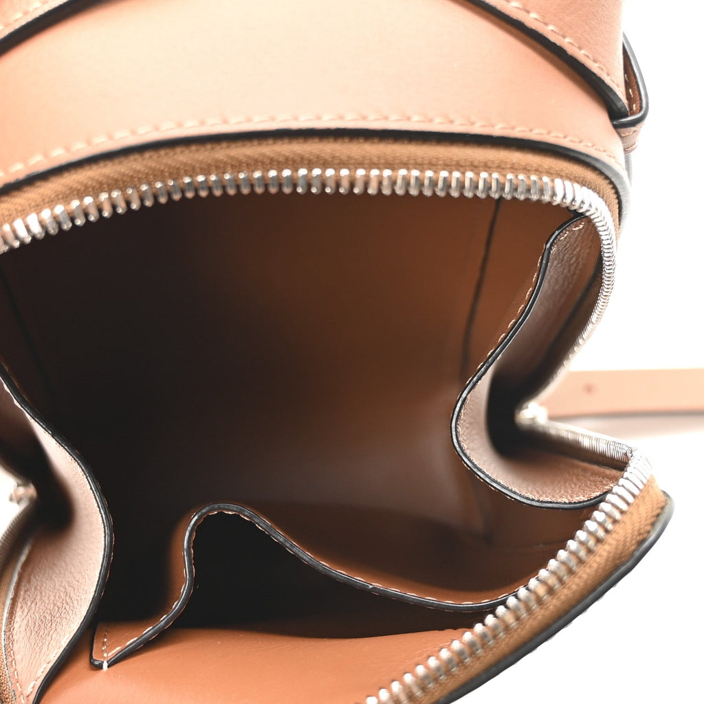 Classic Calfskin Anagram Box Crossbody Tan