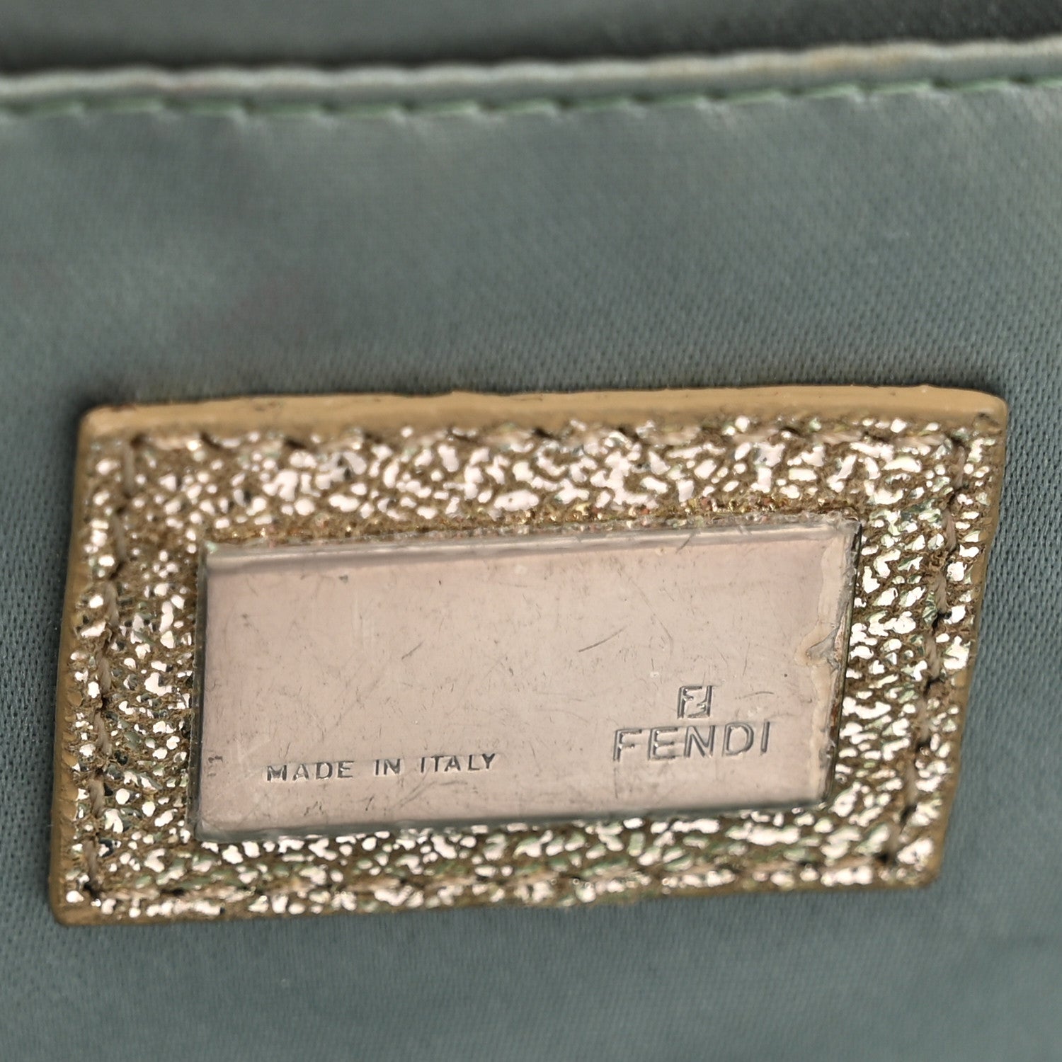 Metallic Jacquard Zucchino Pochette Oro Sabbia