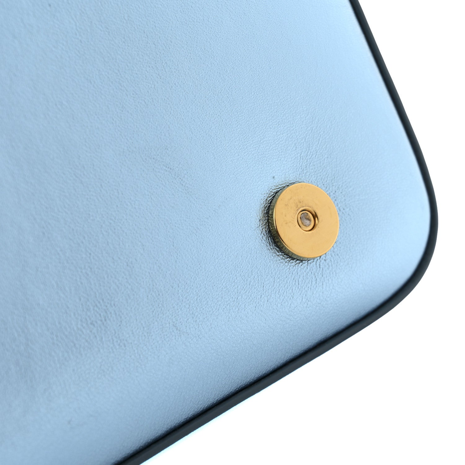 Metallic Nappa Mini DG Girls Shoulder Bag Blue