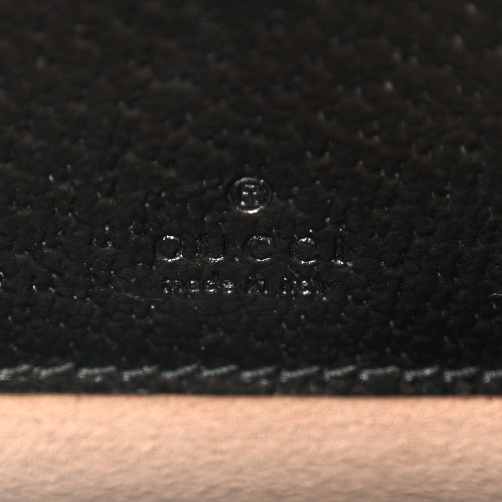 GG Supreme Monogram Textured Dollar Calfskin Mini New Basket Shoulder Bag Beige Ebony Black