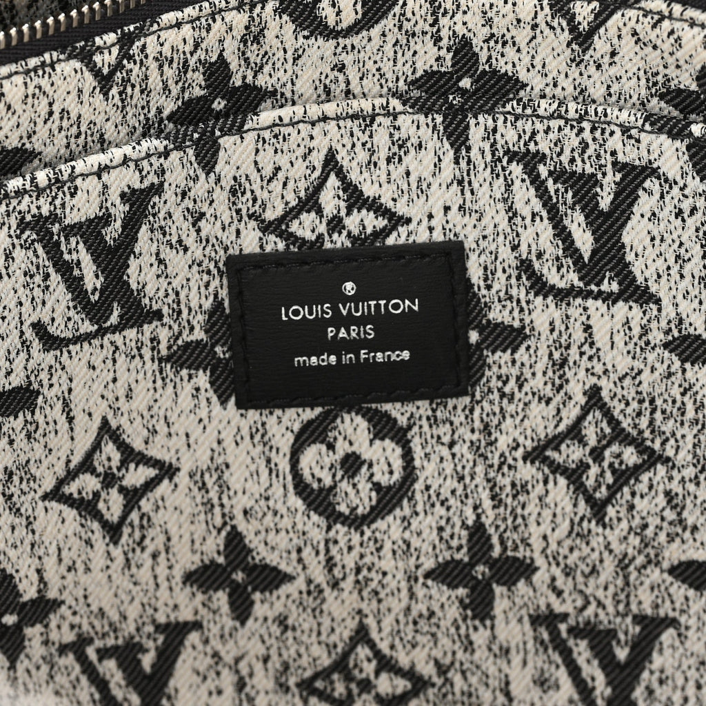 Monogram Jacquard Denim Onthego MM Black